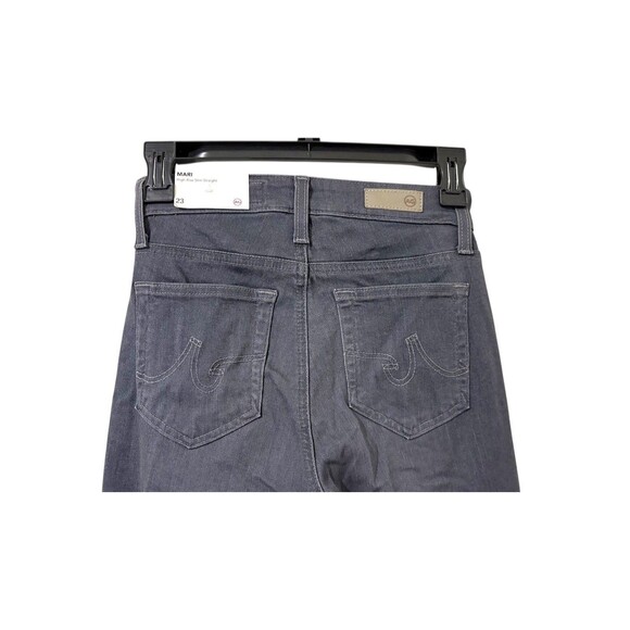AG Women's Mari High-Rise Slim Straight Leg Jean Gray Size 23 NWT - Picture 8 of 11